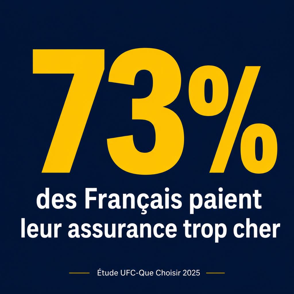 Exemple single image Meta Ads format statistique pour une assurance